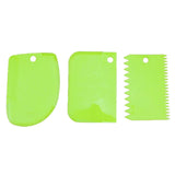 3PCS/Set Hot High Quality Colorful Multifunctional Irregular Teeth Edge DIY Cream Scraper Set Cake Mold Tools