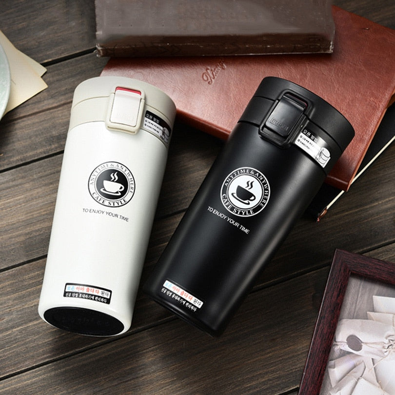 UPORS Premium Travel Coffee Mug Stainless Steel Thermos Tumbler Cups Vacuum Flask thermo Water Bottle Tea Mug Thermocup