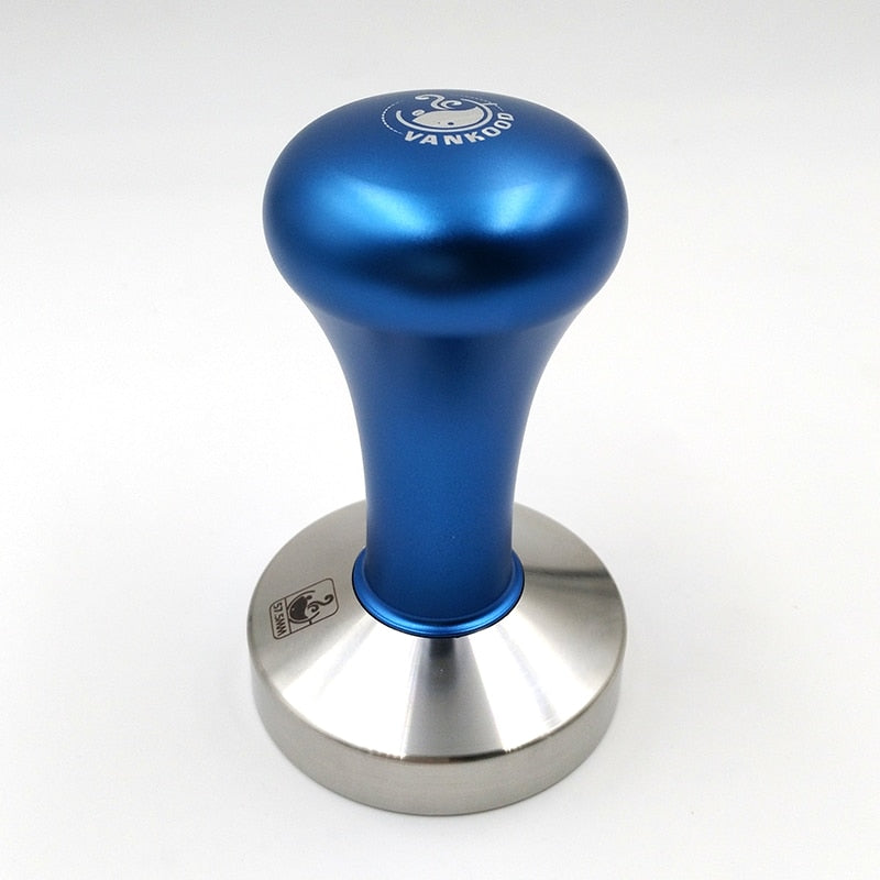 Espresso Coffee Tamper Blue Coffee Tamper Machine  Press Flat Base Barista Accessories 51mm 57.5mm 58mm