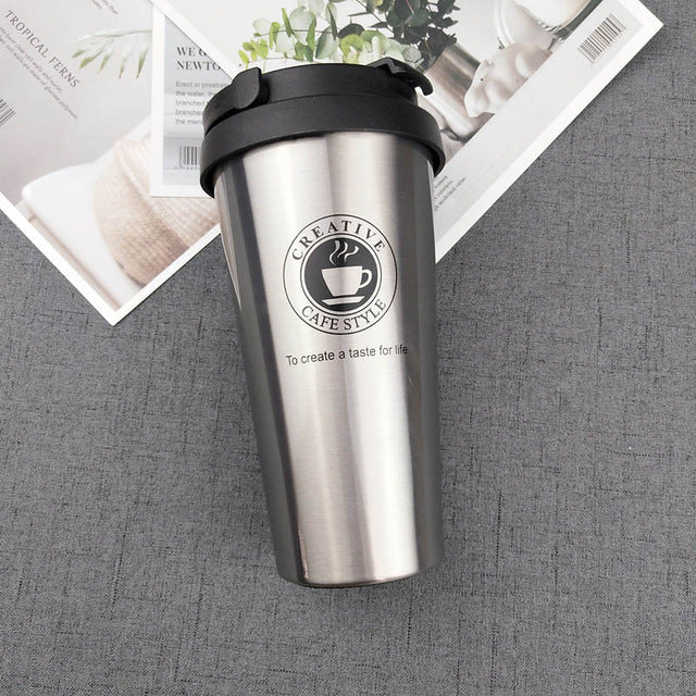 UPORS Premium Travel Coffee Mug Stainless Steel Thermos Tumbler Cups Vacuum Flask thermo Water Bottle Tea Mug Thermocup