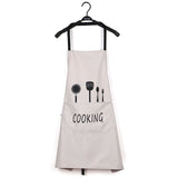 1Pcs Striped Waterproof Polyester Apron Woman Adult Bibs Home Cooking Baking Coffee Shop Cleaning Aprons Kitchen Accessory 46212