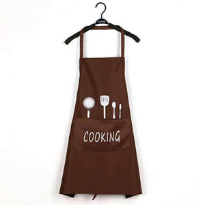 1Pcs Striped Waterproof Polyester Apron Woman Adult Bibs Home Cooking Baking Coffee Shop Cleaning Aprons Kitchen Accessory 46212