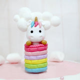 Rainbow Unicorn Cake Topper Birthday Wedding Cake Flags Cloud Balloon cake flag Birthday Party Baking Decoration Supplies