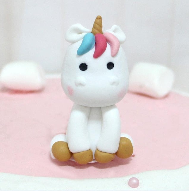 Rainbow Unicorn Cake Topper Birthday Wedding Cake Flags Cloud Balloon cake flag Birthday Party Baking Decoration Supplies