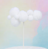 Rainbow Unicorn Cake Topper Birthday Wedding Cake Flags Cloud Balloon cake flag Birthday Party Baking Decoration Supplies