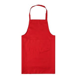 1PC Colorful Cooking Baking Apron Pure Color High Quality Plain Apron Pocket Sleeveless Aprons Kitchen Chef Waiter Cafe BBQ Tool