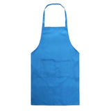 1PC Colorful Cooking Baking Apron Pure Color High Quality Plain Apron Pocket Sleeveless Aprons Kitchen Chef Waiter Cafe BBQ Tool