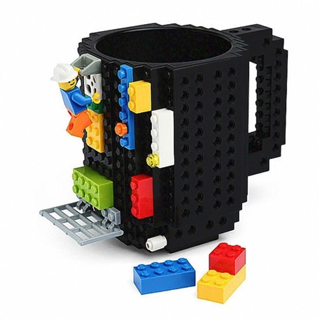 350ml Creative Milk Mug Coffee Cup Creative Build-on Brick Mug Cups Drinking Water Holder Building Blocks Cup New Design