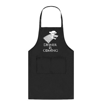 Cooking Apron Dinner Is Coming Game of Thrones Kitchen Baking BBQ  Apron  2 Front Pockets /3 Color Options Great for GOT fans