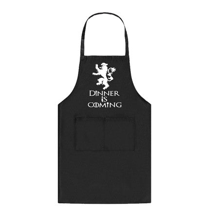 Cooking Apron Dinner Is Coming Game of Thrones Kitchen Baking BBQ  Apron  2 Front Pockets /3 Color Options Great for GOT fans