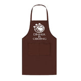 Cooking Apron Dinner Is Coming Game of Thrones Kitchen Baking BBQ  Apron  2 Front Pockets /3 Color Options Great for GOT fans