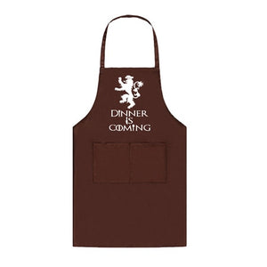 Cooking Apron Dinner Is Coming Game of Thrones Kitchen Baking BBQ  Apron  2 Front Pockets /3 Color Options Great for GOT fans